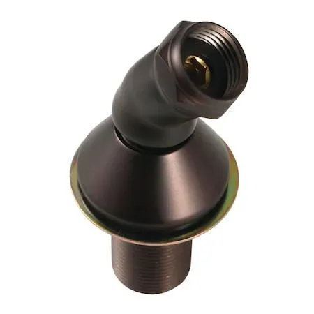 Oil-finished metal hand shower holder for deck mounting