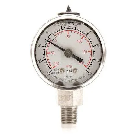 Value Brand Value Brand Commercial Compound Gauge 30 to 0 to 30 psi 1 1/2 in Dial — product photo