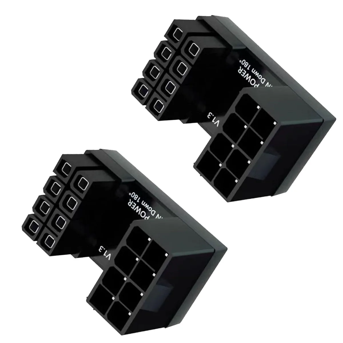 Vszerda Vszerda 180° GPU 8-pin power adapter, down-angle, 2-pack — product photo
