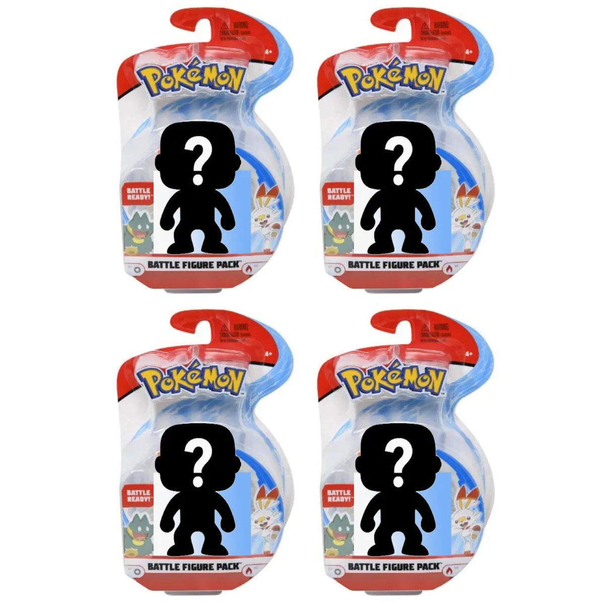 Pokemon Pokemon Battle Figures Mystery Random Assortment 4-Pack Collectibles — product photo