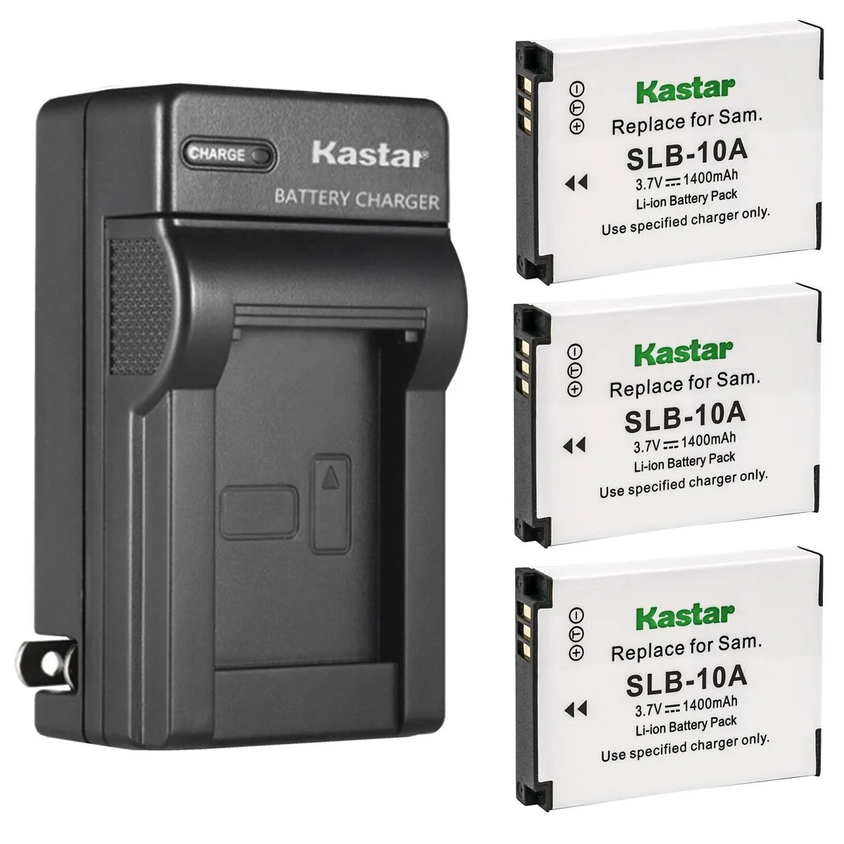 Kastar Kastar 3-Pack DLI-301 Battery &amp; AC Wall Charger — product photo