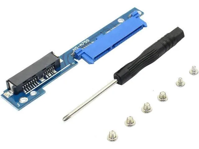 Manw Manw 2.5" Micro SATA 7+6 Male to SATA 7+15 Female Data Adapter — product photo
