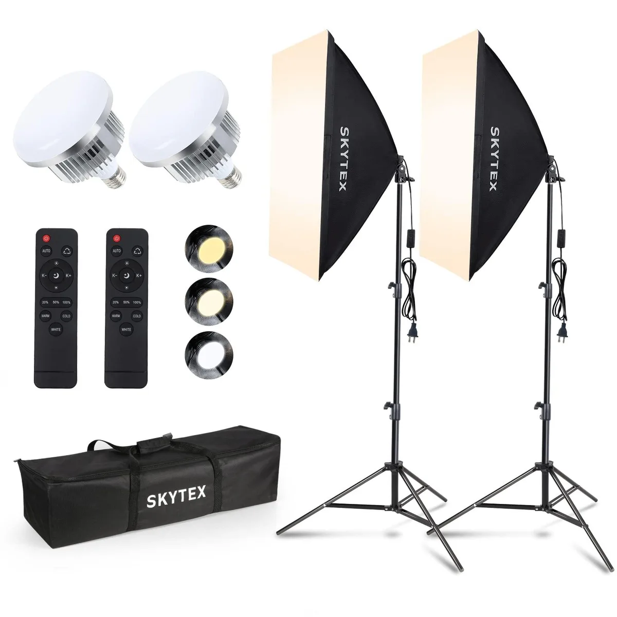  Skytex led570 20x28in Softbox Kit 2Pack 85W 2700-6400K E27 LED — product photo