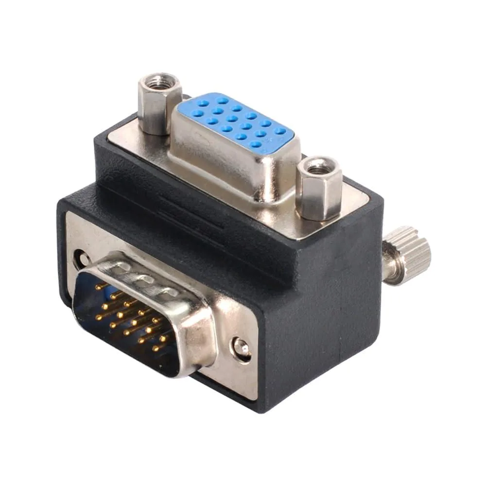Fervit Fervit 270 Degree Right Angled VGA 15pin Male to Female Extension Adapter — product photo