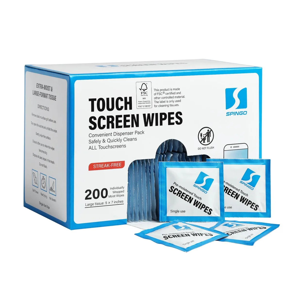 Meterk SPTSW200 Screen Wipes 200 Count — product photo