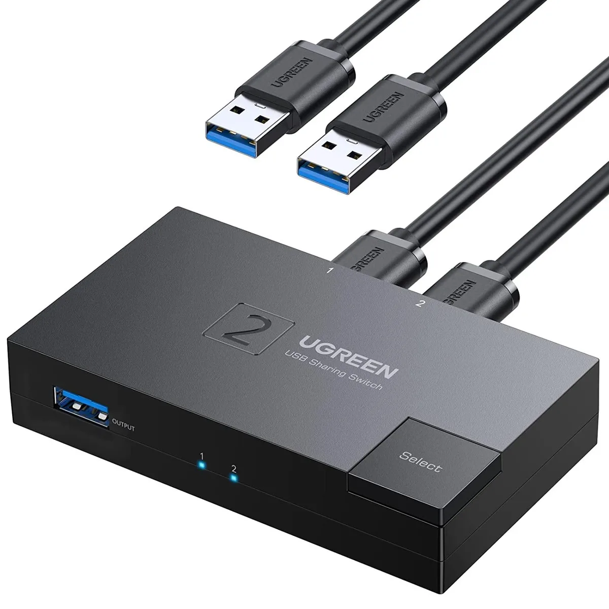 FOCUSTEC FOCUSTEC USB 3.0 KVM Switch 2 Computers 1 Port Bidirectional — product photo