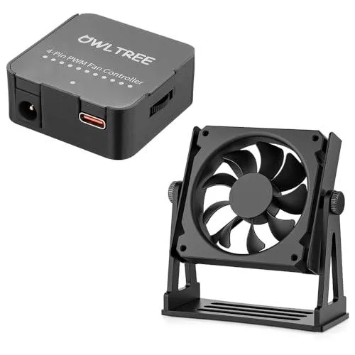 LORDWORLD LORDWORLD PWM Fan Speed Controller and Aluminum PC Fan Stand — product photo