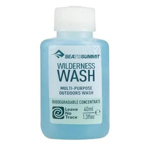 Small 40ml bottle with secure cap, biodegradable outdoor soap