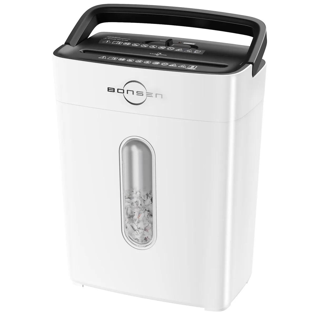  Bonsen S3101-W 8-Sheet Cross-Cut Paper Shredder White — product photo