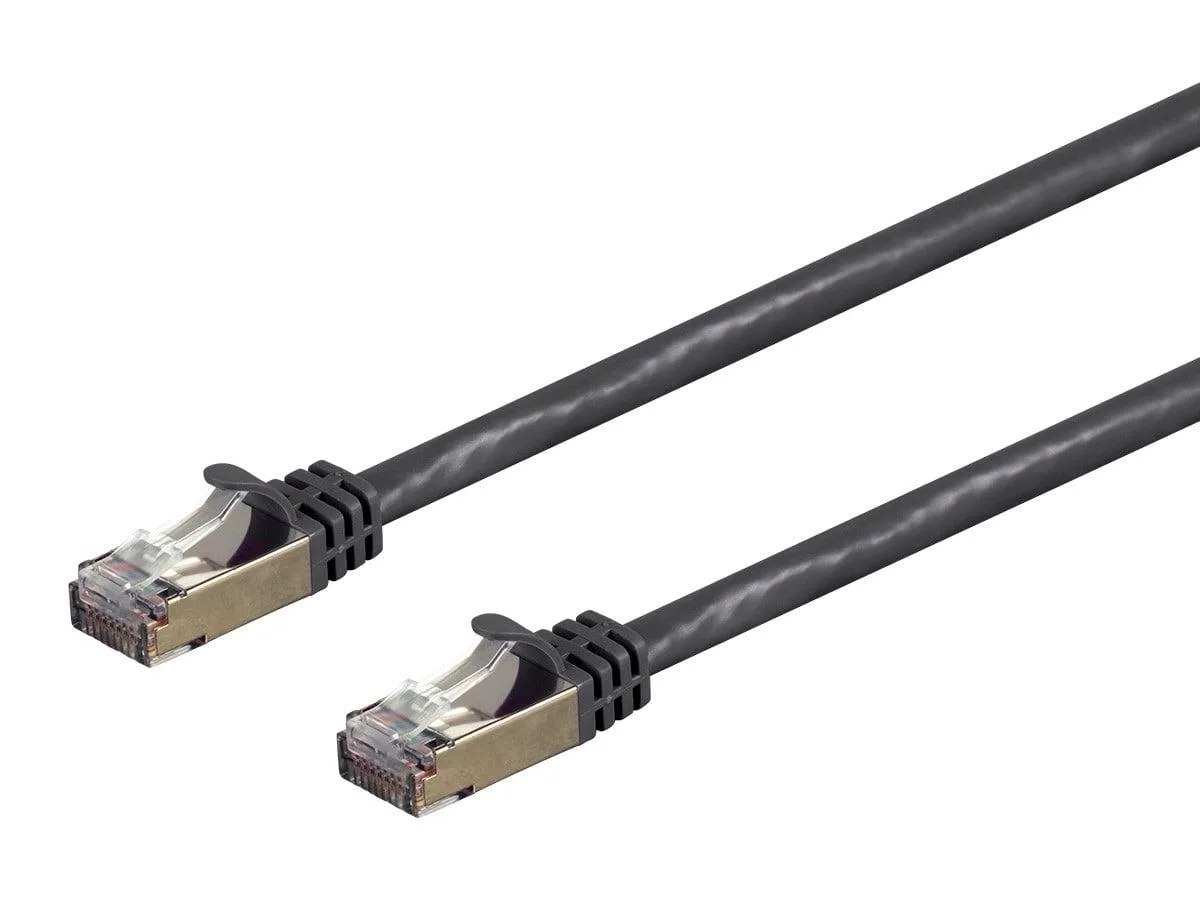 Monoprice Inc. Monoprice 131377 Cat7 network ethernet cable 100 feet Black 26AWG S/FTP — product photo