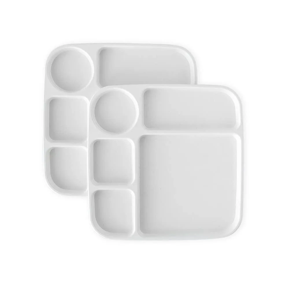  Gibson 69603 Divided Meal Tray Set of 2 White — product photo