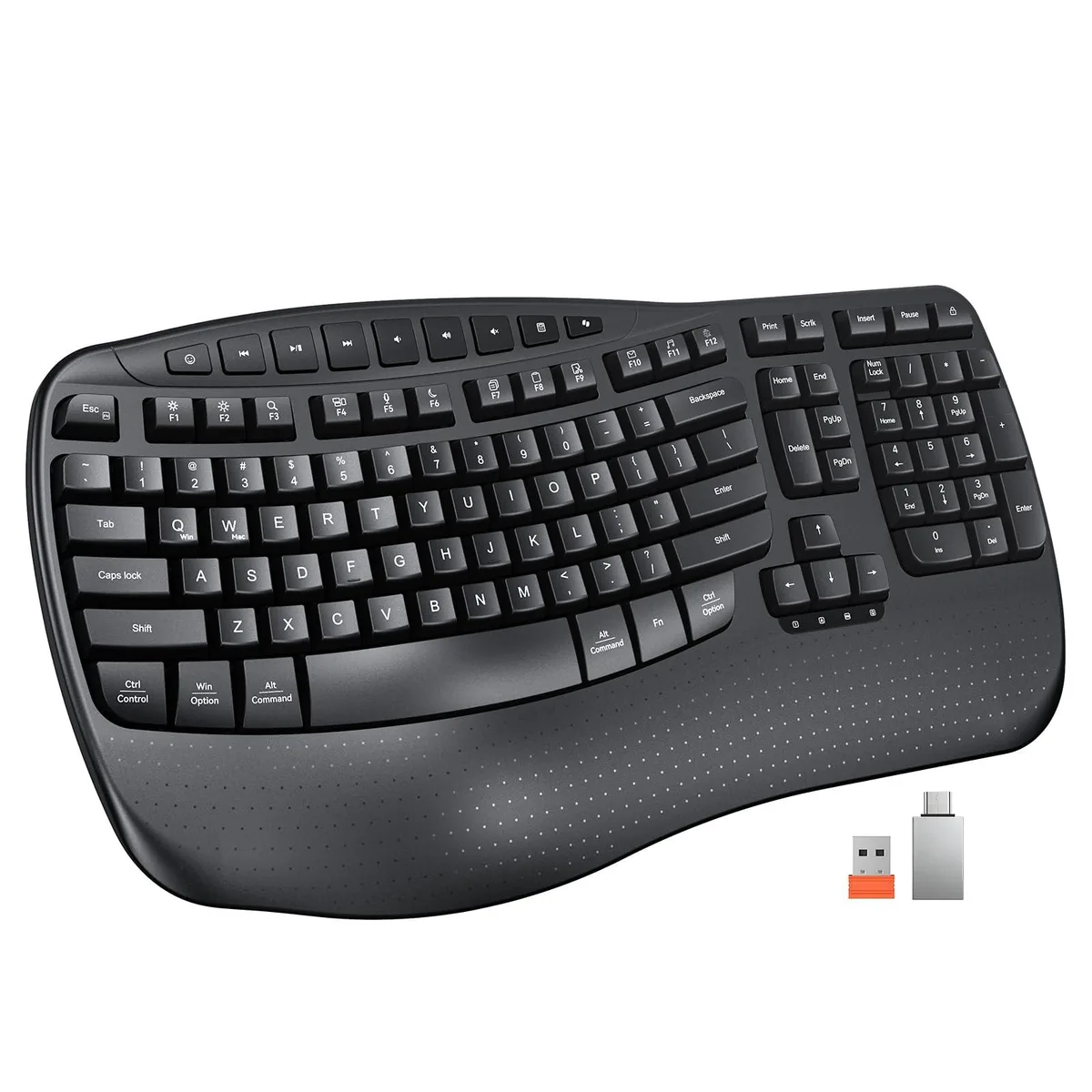  Redragon DirectorD-KB Gaming Keyboard Black 2.4G USB-A USB-C 72" 17.39x9.43x1.81in — product photo