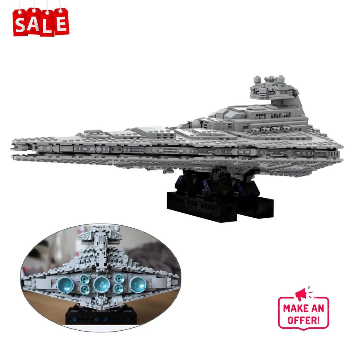 ZITIANYOUBUILD ZITIANYOUBUILD Imperial Star Spaceship 1459 Pieces — product photo