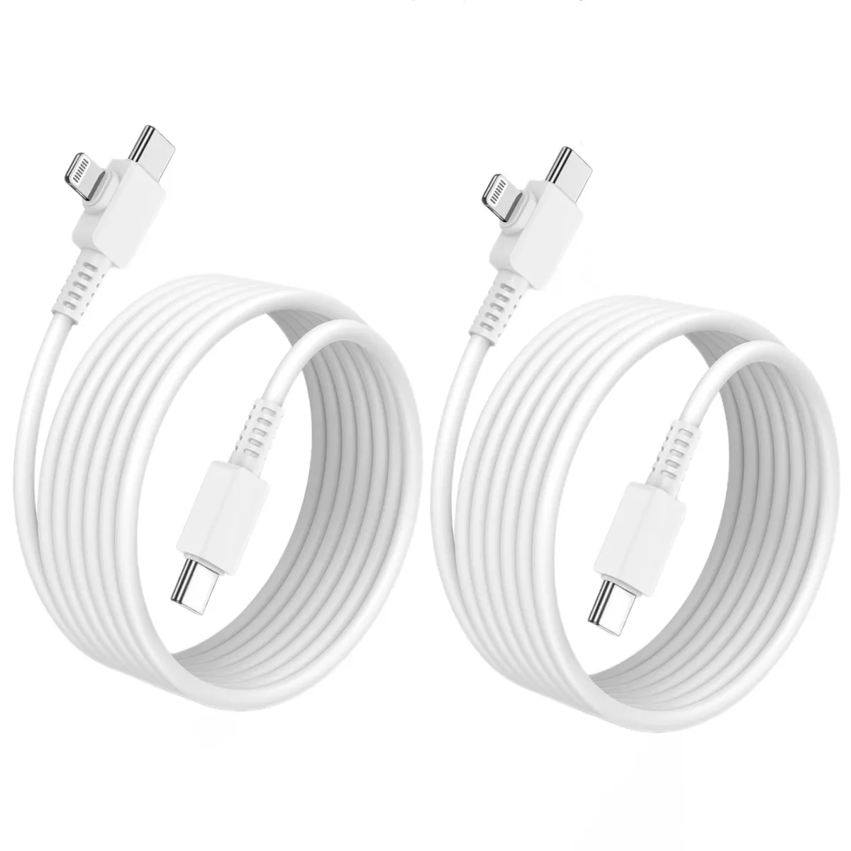 Chopmate Chopmate USB-C to Lightning Cable 2-Pack 6ft 90° — product photo
