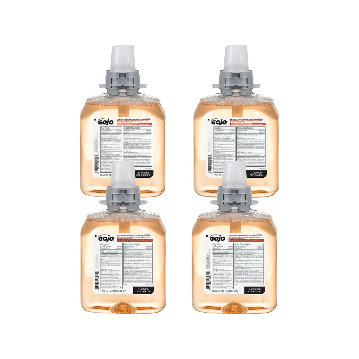 Go-Jo Ind. Go-Jo Ind. 5162-04 Antibacterial Foaming Hand Soap Refill 42 fl oz cleaning — product photo