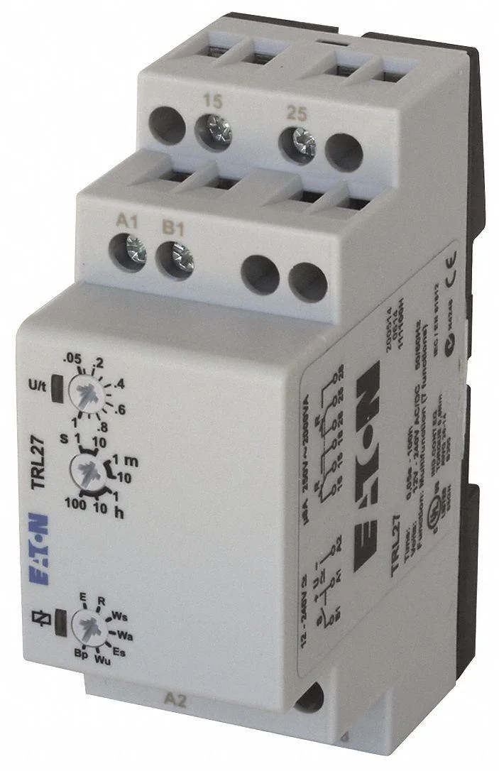 Square Eaton relay with rotary dial and screw terminals