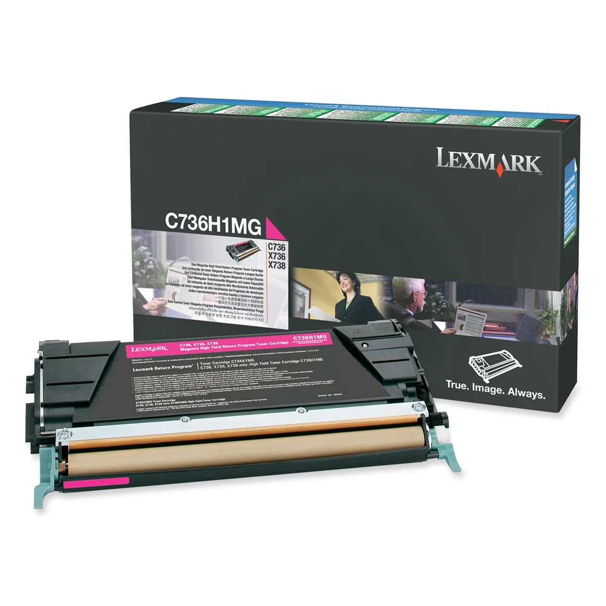 Lexmark Lexmark C736H1MG High Yield Magenta Toner Cartridge 10000 Pages — product photo
