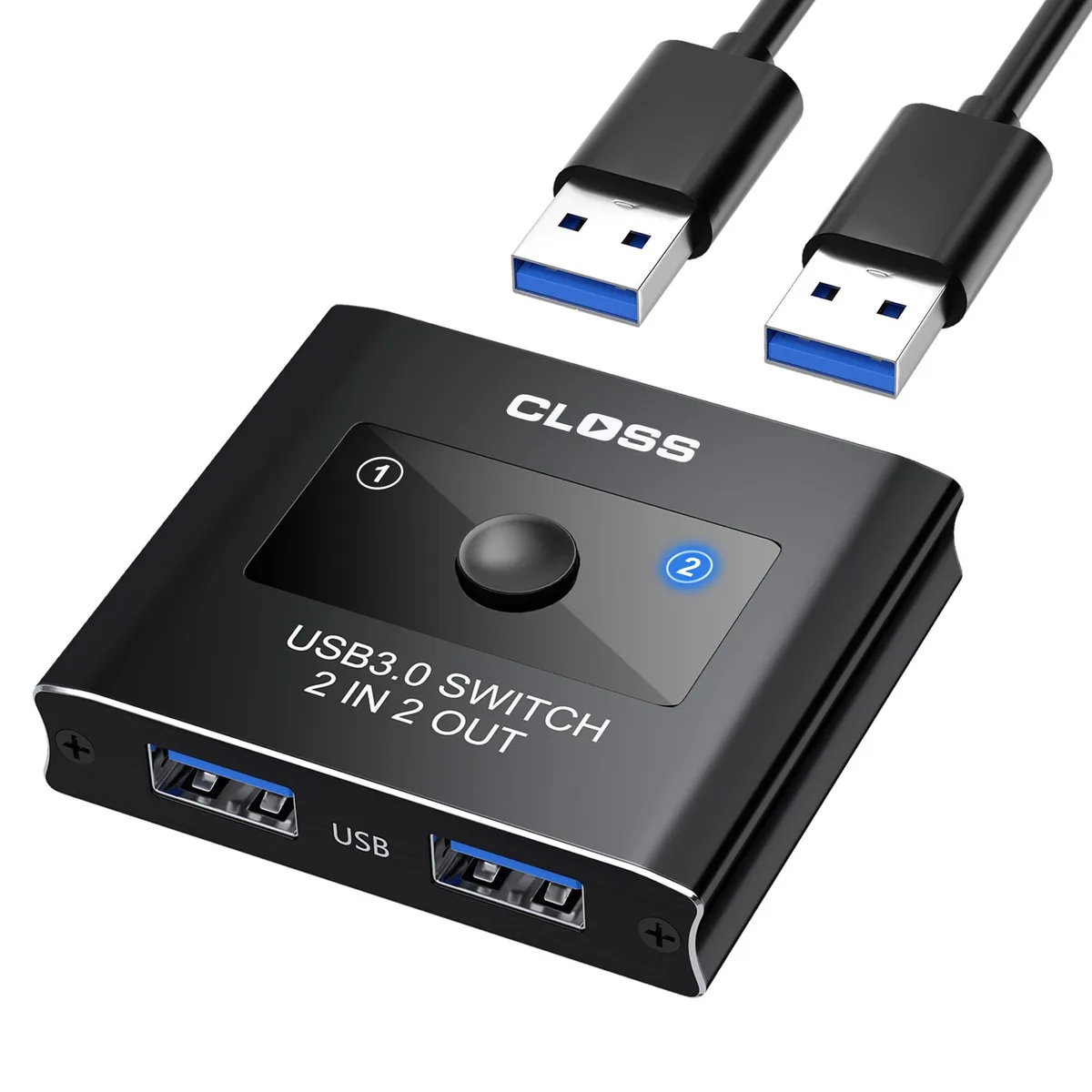 WRIARICH WRIARICH USB 3.0 2-in 2-out KVM Switch HA-418-2 — product photo