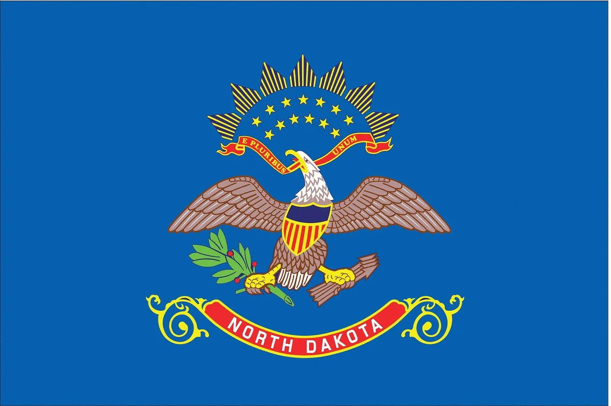 Nylglo Nylglo North Dakota State Flag 3x5 ft 200 Denier Nylon — product photo