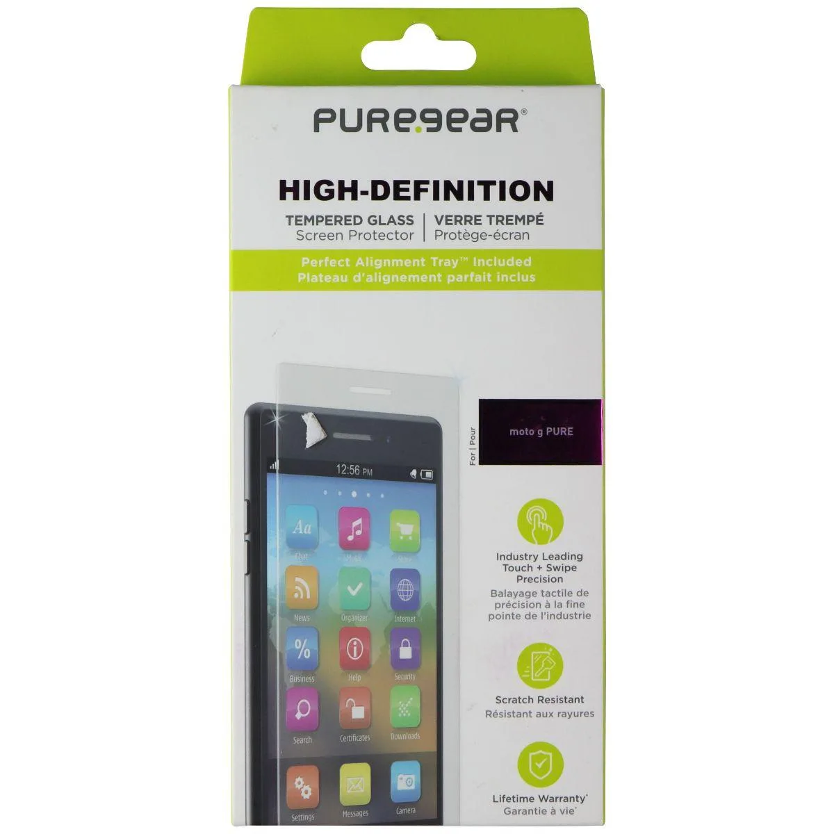 PureGear PureGear High-Definition Tempered Glass Screen Protector Motorola Moto G Pure — product photo