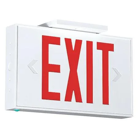 Compass Compass CSAUER LED Exit Sign AC-Only Red White 120/277v 3.1/3.2W 1-Face — product photo
