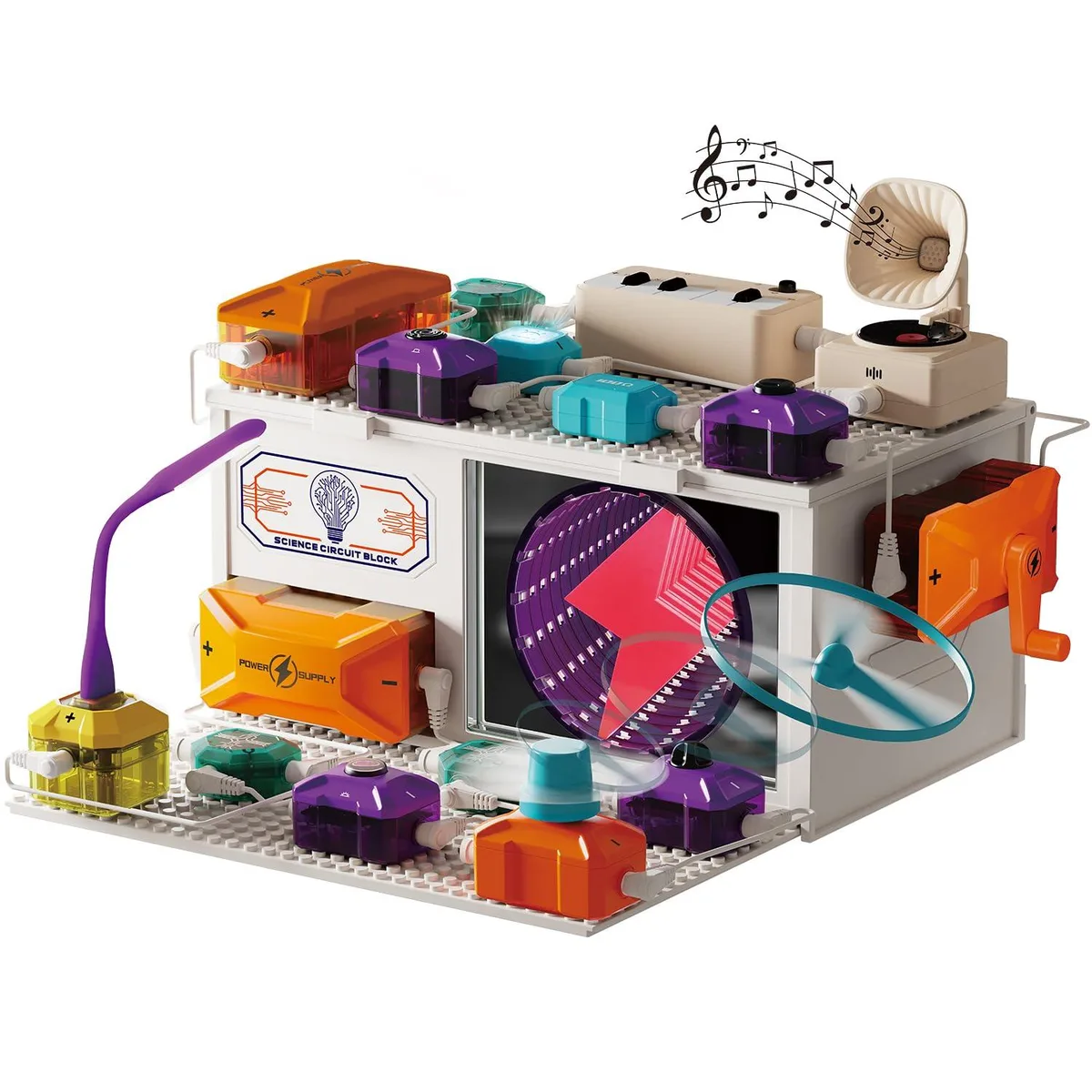 Electrical Circuit Exploration Kit 380+ Projects 39 Parts Ages 5-108 Electronics for Kids — product photo