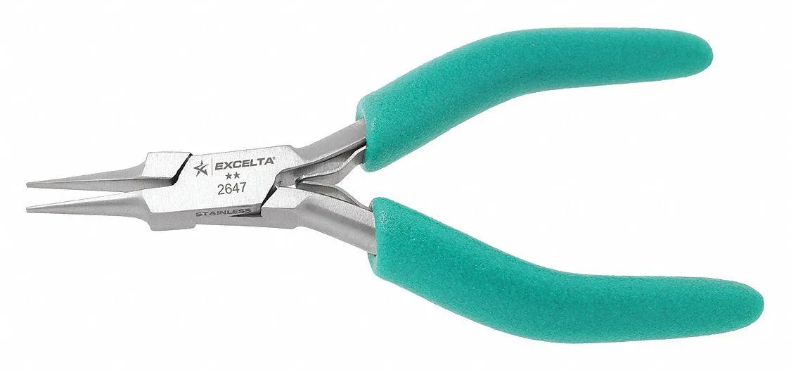 Excelta Excelta 2647 Teal Needle Nose Plier 4 3/4 in — product photo
