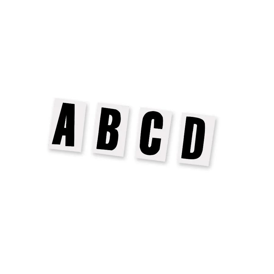 Magna Visual Magna Visual PFA21 Magnetic Letters 120/set 0.5" x 0.75 — product photo