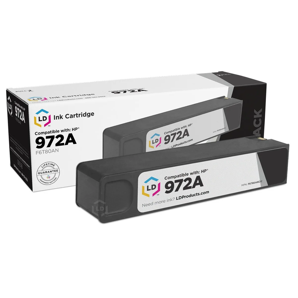 LD Products LD Products HP 972A F6T80AN Black Ink Cartridge 3500 Pages — product photo