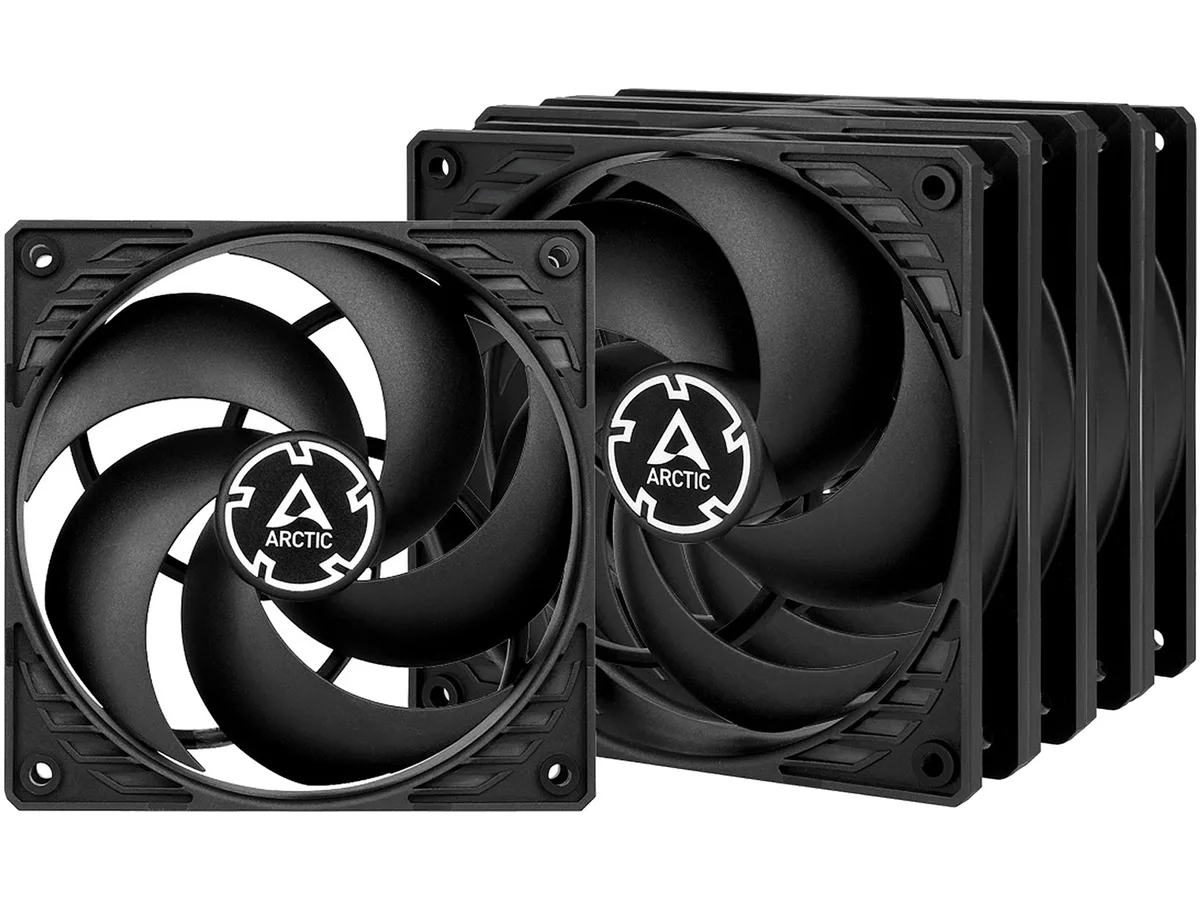 ARCTIC COOLING ARCTIC COOLING ACFAN00135A P12 Value Pack 5×120mm 1800 RPM 56.3 CFM 0.3 Sone case fan — product photo