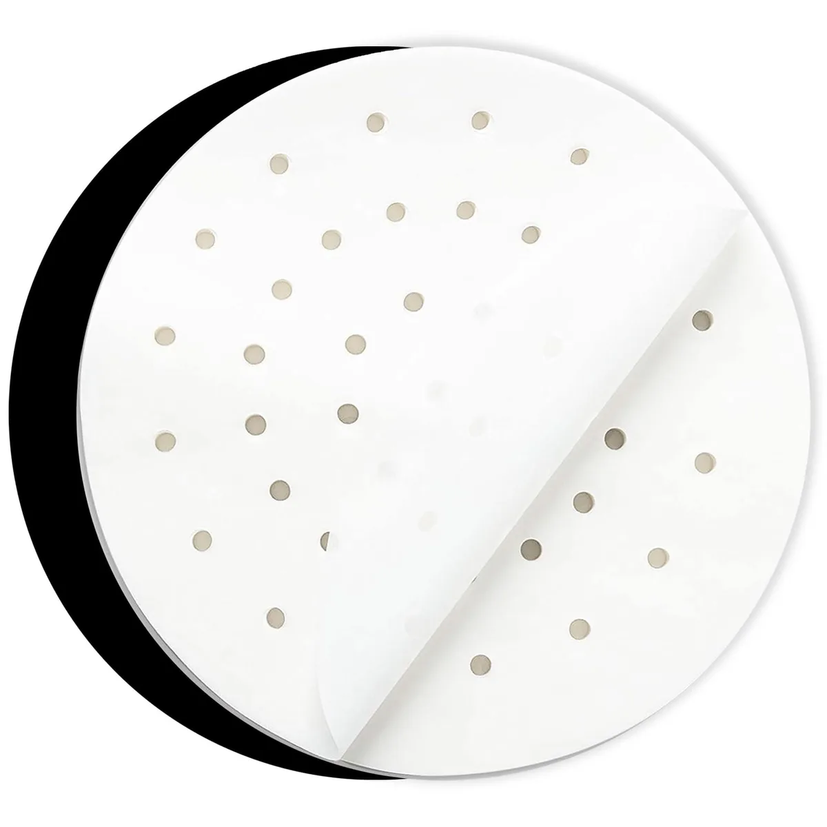 Stack of 100 round parchment sheets 8.4 inch diameter