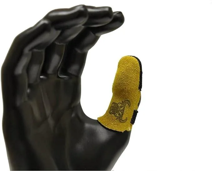 G & F Products G & F Products Leather Finger Guard Medium Yellow 10 pieces — product photo