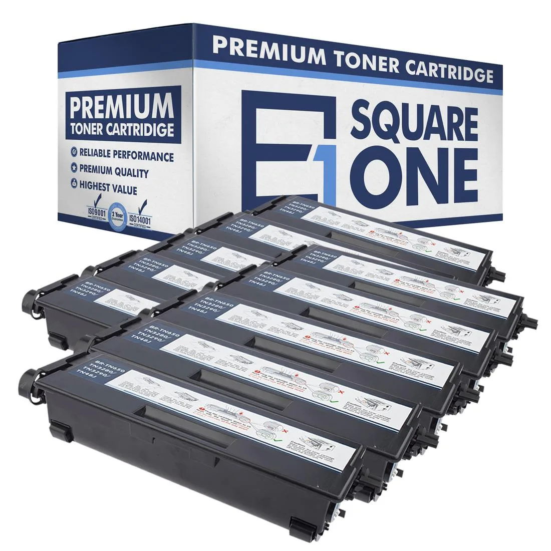 eSquareOne eSquareOne S1-BR-TN650-10 Black toner cartridge 10-pack — product photo