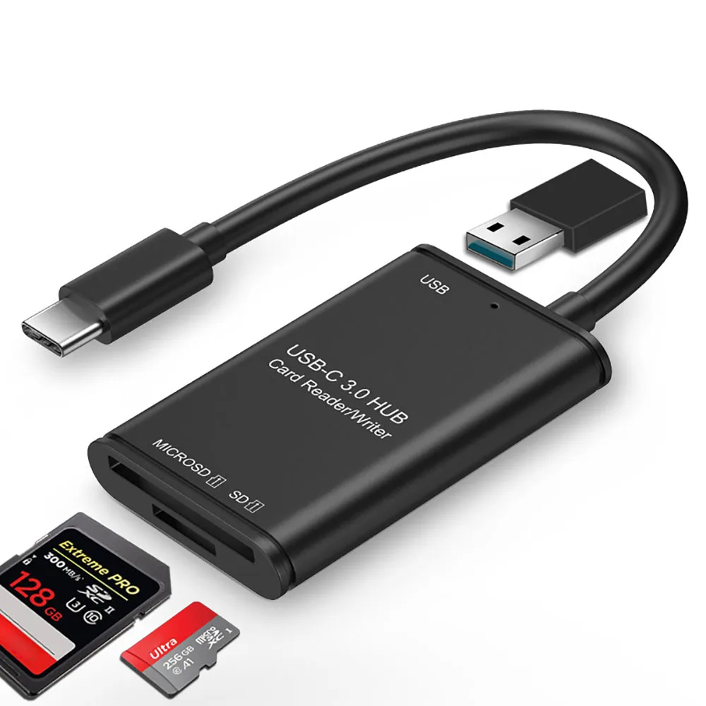 HANNORD HANNORD USB-C 3-in-1 Card Reader 512GB Black — product photo