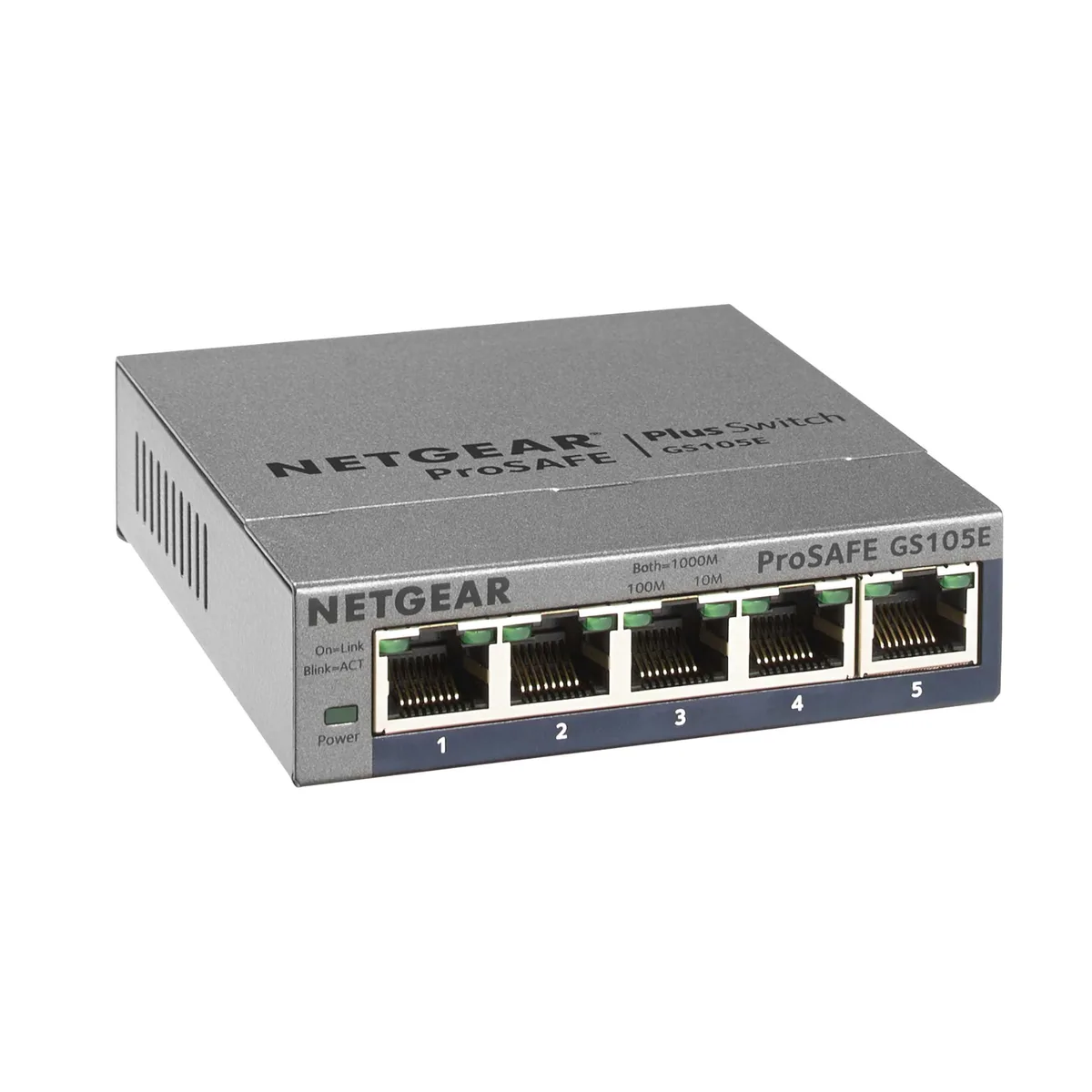  NETGEAR ProSafe GS105E-200NAS 5-Port Gigabit Easy Smart Managed Switch — product photo