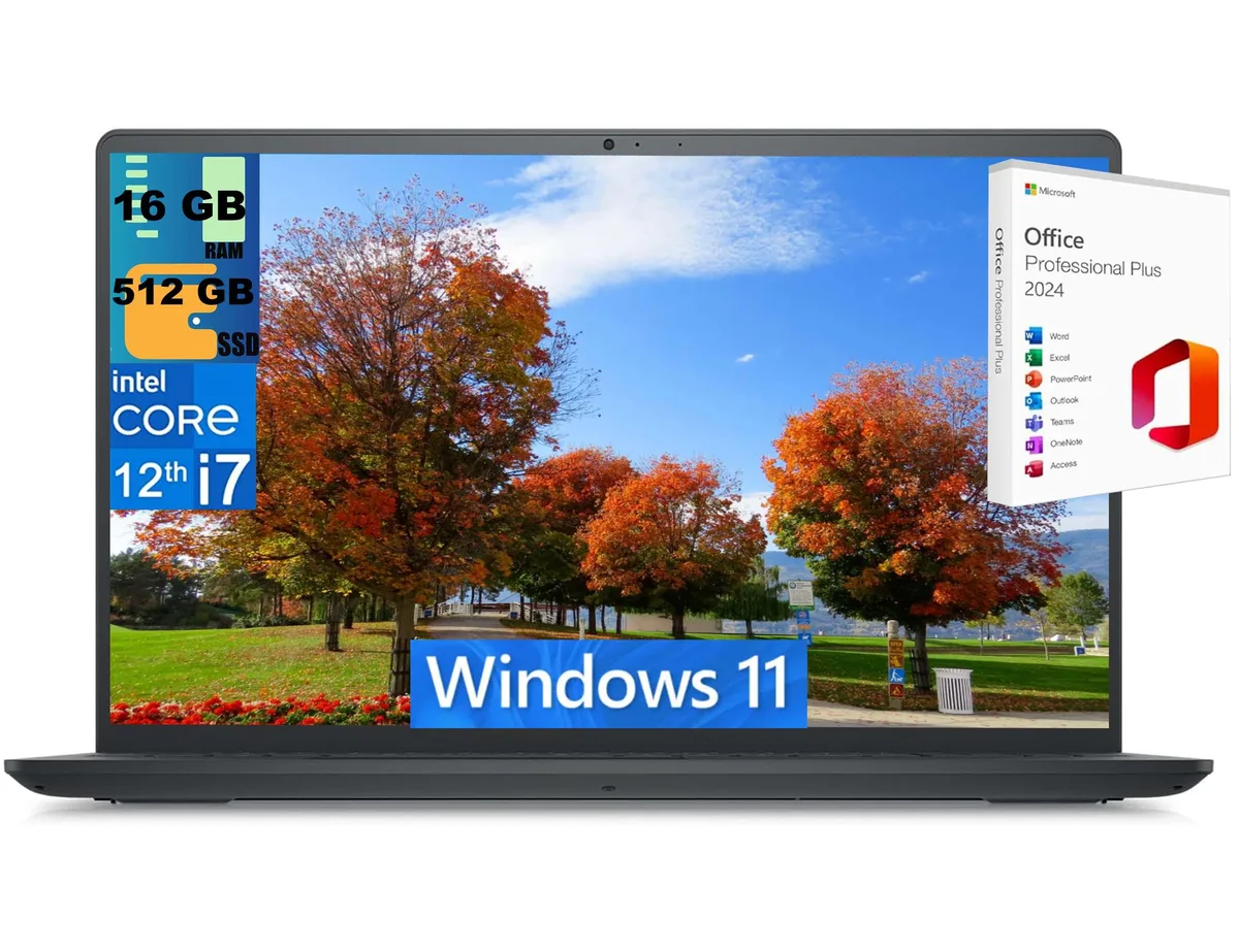 DELL DELL Inspiron 3520 15 laptop i7-1255U 10-core 16GB 512GB PCIe SSD 15.6" FHD — product photo