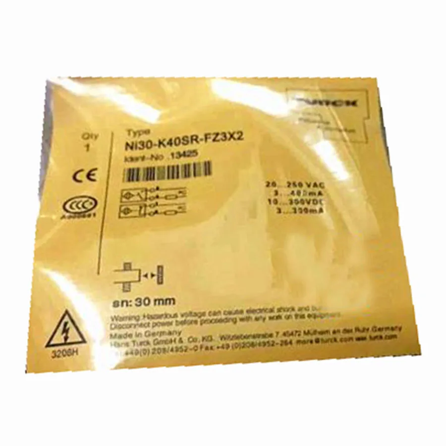 Turck Turck NI30-K40SR-FZ3X2 13425 Inductive sensor 40 mm 30 mm 192 g — product photo