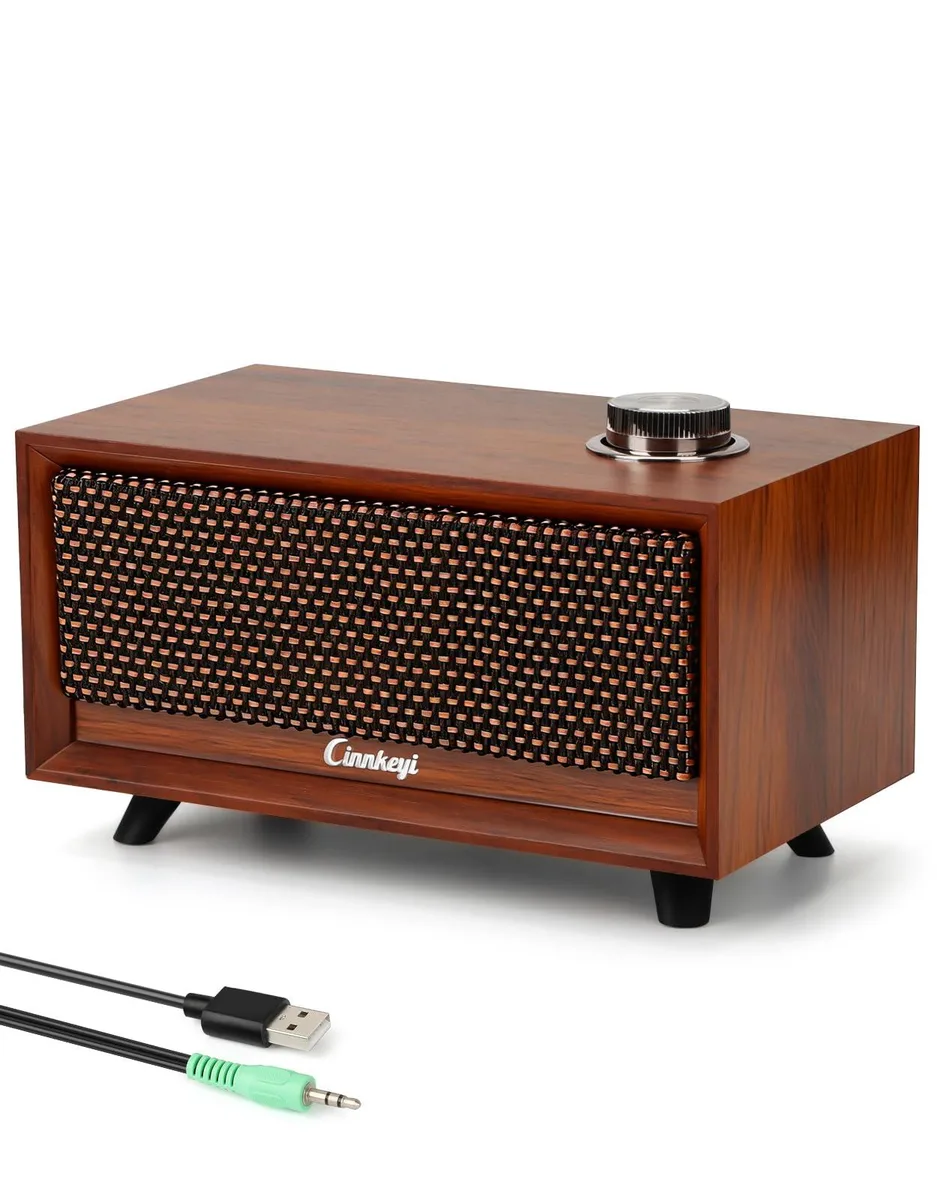  cinnkeyi C5207 Wooden 2.0 USB Speaker 10 W — product photo