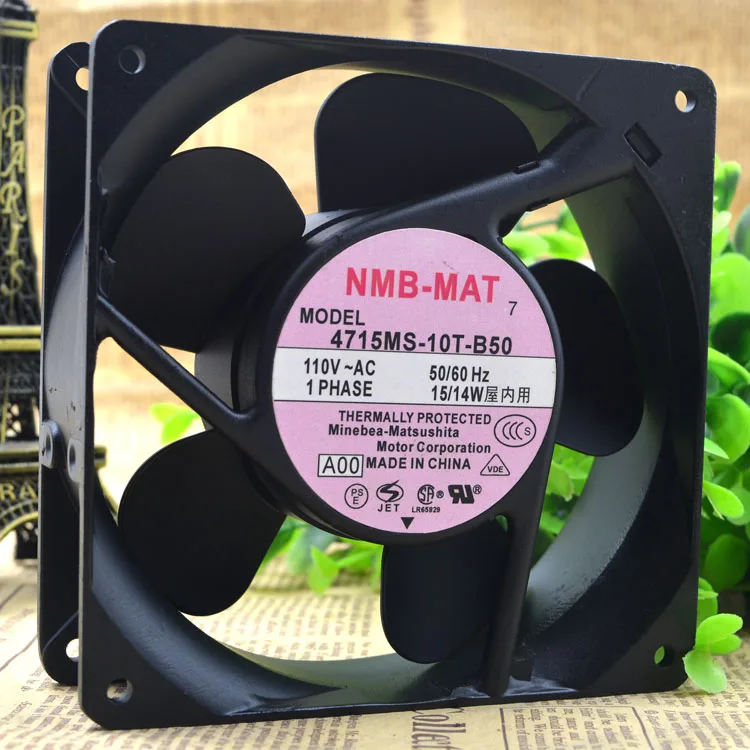 Fans Fans 4715MS-10T-B50-B00Size 12038 15W 100V 2600RPM 88.25CFM 37DBA case fan — product photo