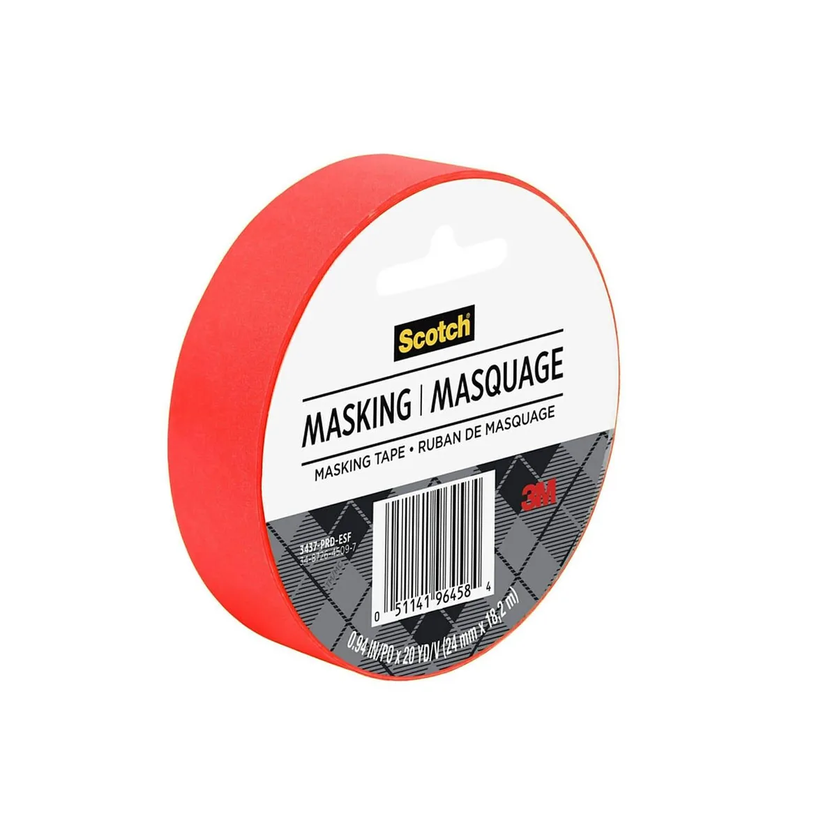 3M 3M 3437-PRD Masking Tape .94" x 20 yds Red — product photo
