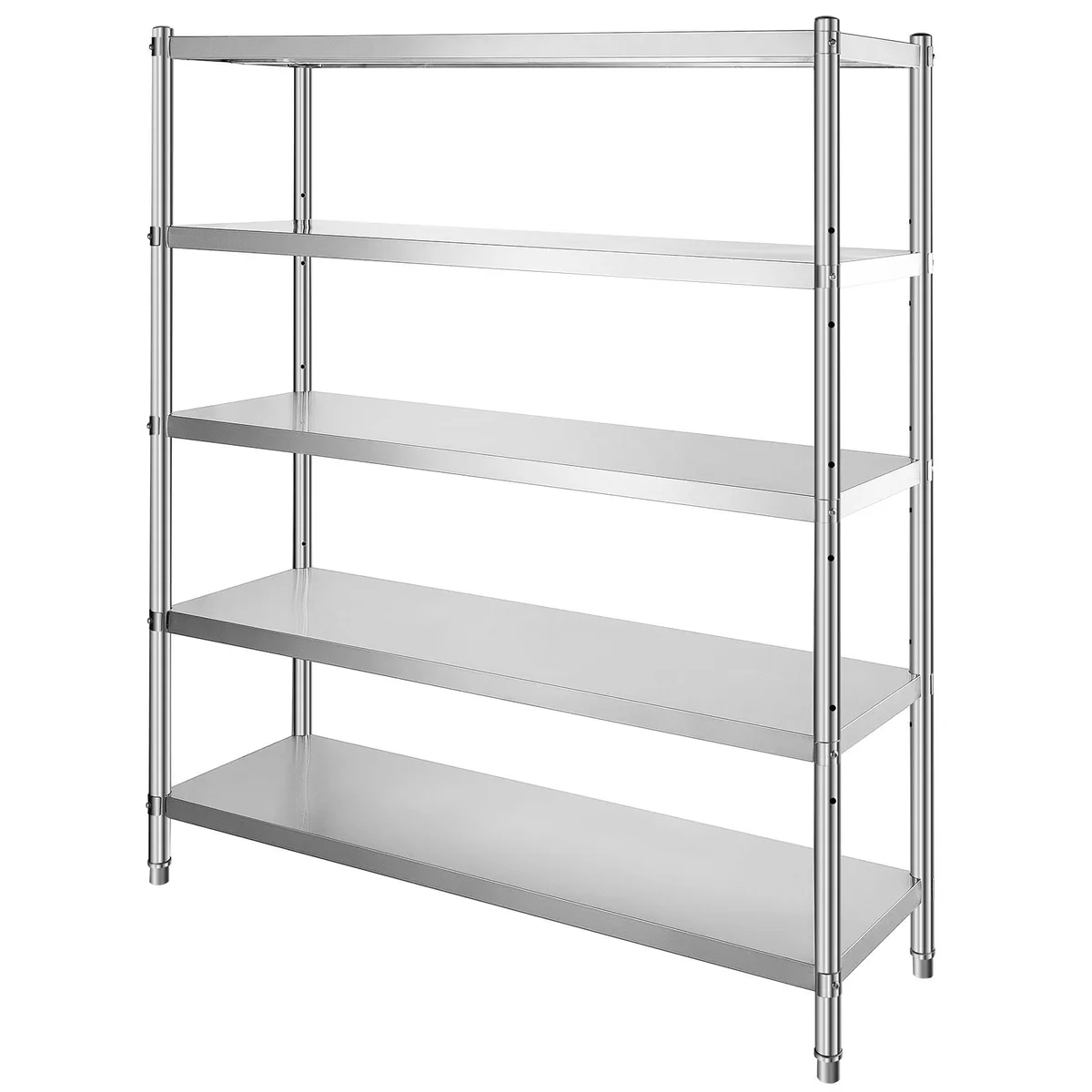 VEVOR VEVOR VV-SSS-5-72 5-Tier Stainless Steel Shelf 70.9x17.7x70.9in 1650 lbs — product photo