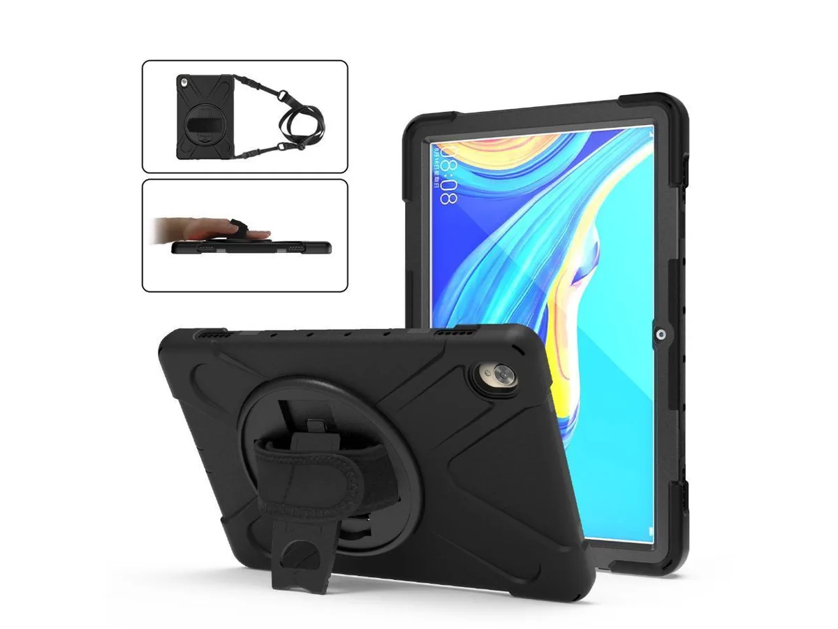 BONAEVER BONAEVER Huawei Mediapad M6 10.8 2019 case 360 rotatable stand strap — product photo