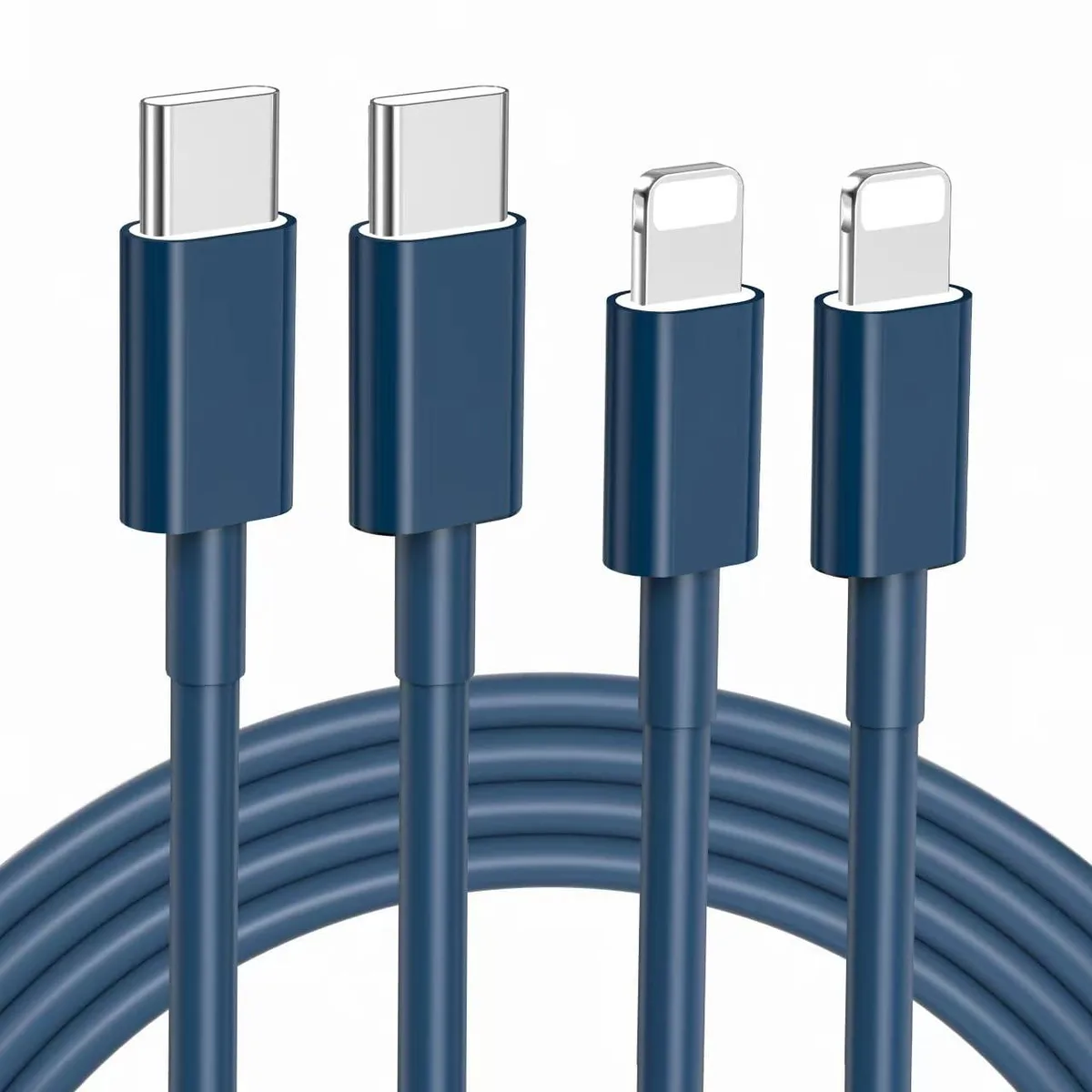 KEHIPI KEHIPI USB-C to Lightning Cable 2-Pack 3ft Blue — product photo