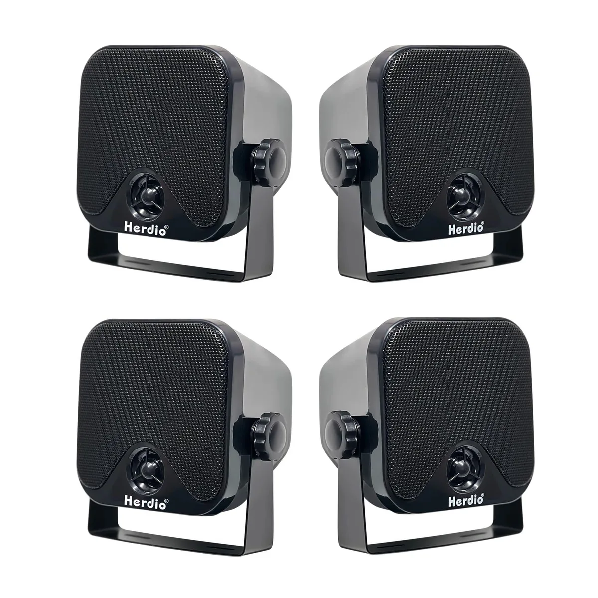  Herdio 4" Marine Box Speakers 4 Black 240 W IP66 — product photo