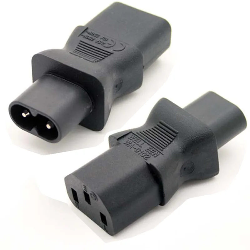 TeKit TeKit C13 to C8 IEC 320 power adapter 2 pack 60g — product photo