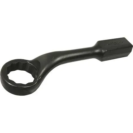 Gray Tools 65mm 12-point striking face box wrench with 45-degree offset head and black oxide finish