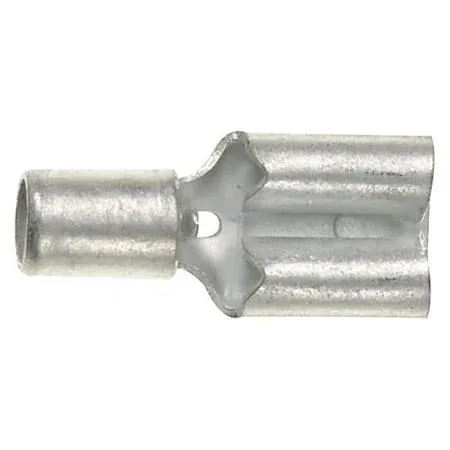 Brass wire disconnect terminals, bare finish, pack of 50
