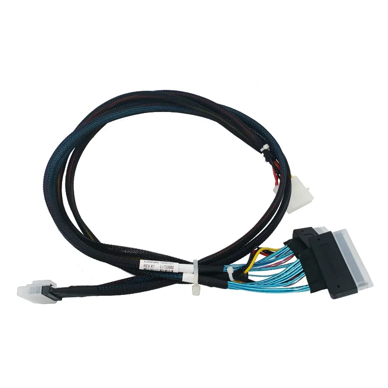 Shenzhen Lianrui Information Technology Shenzhen Lianrui Information Technology SFF-8654 to 2*SFF-8639 infiniband cable 0.7m 24Gb/s — product photo
