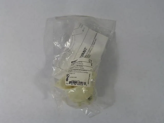 Bryant Bryant 15 A 125 V Flanged Inlet White Nylon 5278 — product photo