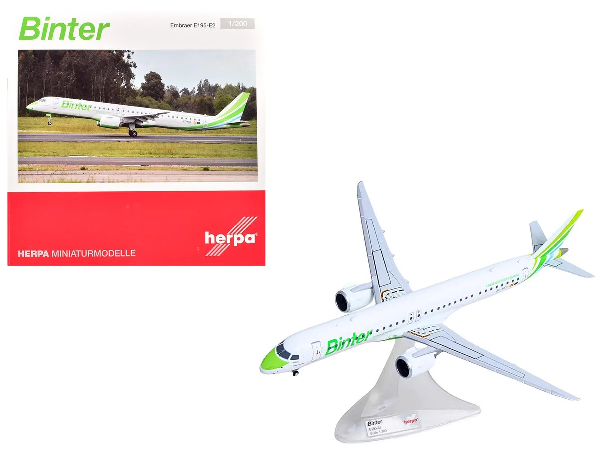 Herpa Herpa Embraer E195-E2 "Binter Canarias" 1/200 Diecast Model — product photo